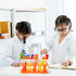 ZENFUN 12 Pieces Jumbo Test Tubes with Stand, Plastic Test Tubes for Primary Science, 5 Pieces Jumbo Test Tubes, 6 Pieces Liquid Droppers Silicone...