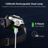 Lighting Ever LED Headlamp Rechargeable 2 Packs - Super Bright Head Lamp with 5 Modes for Camping & Hiking Gear Essentials, IPX4 Waterproof Headli...