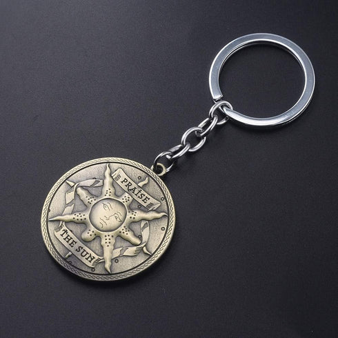 Souls LIke Inspired Praise The Sun Keychain...