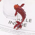 Red Koi Fish Carp Crystal Brooches Cute Enamel Rhinestone Ocean Animal Lapel Brooch Pins Fashion Jewelry for Womens Girls Gift...