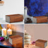 Wooden Urn for Human Ashes, Decorative and Pet Memorial Urn - Keepsake Burial Ash Box - Small (Style1, 6 X 4 X 2.75 inch)...