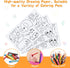 Children's Drawing Roll, Coloring Paper Roll for Kids, Drawing Paper Roll DIY Painting Drawing Paper, Color Filling Paper, Sticky Drawing Art supp...