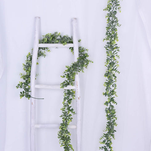 DearHouse Faux Eucalyptus Garland Plant, 2 Pack Artificial Vines Hanging Eucalyptus Leaves Greenery Garland for Wedding Backdrop Arch Wall Decor, ...