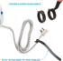 100 PCS Reusable Cable Ties with Hook and Loop, Multi-purpose Adjustable 8 Inch Cable Management Wire Ties Cable Straps for Organizing Home, Offic...