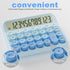 Mechanical Calculator 12 Digit Extra Large 5-Inch LCD Display, DECKLIT Battery Desk Calculator, Big Buttons Easy to Press Office Calculators Deskt...
