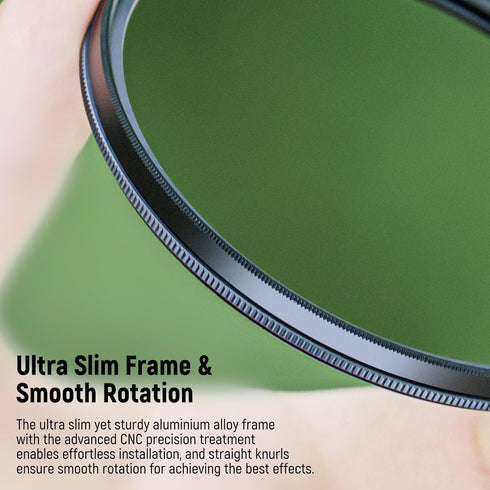 NEEWER 55mm Polarizer Filter, 24 Layer Multi Resistant Nano Coated MC CPL Circular Polarizing Filter with HD Optical Glass/Ultra Slim for Camera L...