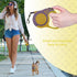 Retractable Dog Leash + Holder for Apple Airtag, 16 Feet Long Suitable Small Medium Dogs up to 33lbs, Yellow Gray...