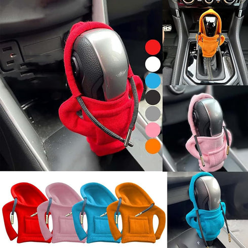Shift Knob Hoodie, Car Gear Shift Cover Hoodie Car Gear Shift Knob Cover Set Shifter Knob Hoodies Covers Car Accessories and Decorations (Fluoresc...