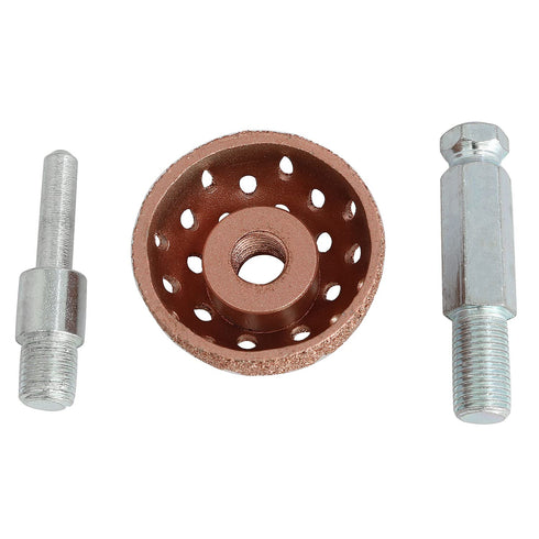 38mm Tire Buffer Wheel Tire Repair Grinding Head Coarse Grit Buffing Wheel with Linking Rod Abrasive Tool 70 Grit...