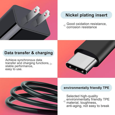 USB C Charger Cord Compatible for W-King D7 D8 D8mini D9 D9-1 D10 T9 X10 S7, Marshall Stockwell II Marshall Emberton, OontZ Angle 3 Ultra (4th Gen...