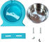 kathson 2 Pack Crate Dog Bowl Removable Stainless Steel Water Food Bowl Hanging Pet Cage Coop Cup for Rabbit Cat Puppy Bird Bunny Small Animals...