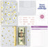 SOUL MAMA PVC A6 Budget Binder with Cash Envelopes for Budgeting - Cute Daisy Yellow Money Organizer for Cash Budget Binder, Clear Budgeting Plann...