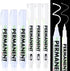 Sibba Acrylic White Paint Pens, 6 Pack White Permanent Marker with Extra Fine Point (1mm) & Medium Tip (3mm), White Oil Based Paint Pens for Wood,...
