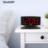 Sharp Home LED Digital Alarm Clock – Swivel Base - Outlet Powered, Simple Operation, Alarm, Snooze, Brightness Dimmer, Big Green Digit Display, (M...