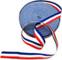 Red White and Blue Grosgrain Stripes Ribbon American Flag Patriotic Ribbon for Independence Day Party Decoration 50 Yards...