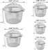 Set of 5 Tea Infuser for Loose Tea, 5 Sizes Fine Mesh Tea Strainer with Chain, Stainless Steel Tea Ball Infusers for Loose Tea Spices Herbs...