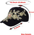 Bling hat, Womens Cute Lace Flowers Baseball Cap with Jewel Rhinestone Bling Hats Jeans Wash Denim Snapback (Black)...