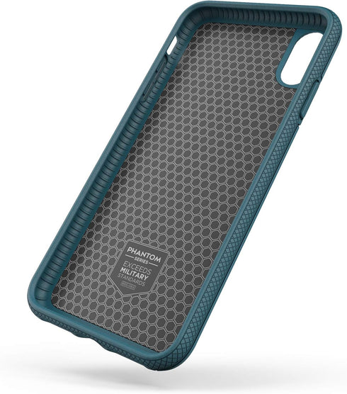 ENCASED iPhone XR Wallet Case (2018) Ultra Durable Cover with Card Holder Slot (4 Credit Cards Capacity) (Phantom/Ocean Blue)...