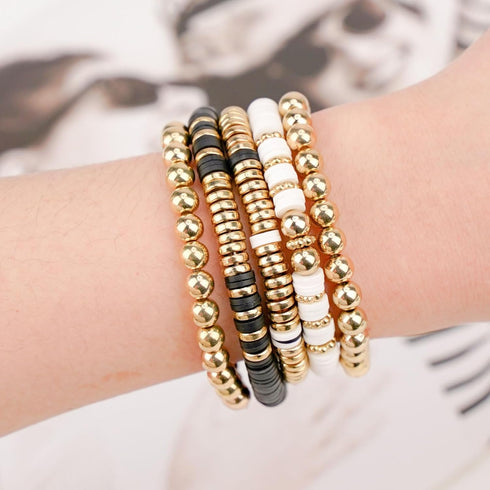 Gionlion 3000 Pcs Clay Beads Bracelets for Women, Bracelet Making kit Golden Beads for Jewelry Making, Charms Bracelet Kit DIY Arts and Crafts Bir...