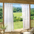 Escape Easy to install Sheer Outdoor Curtain, 54" X 108", Ivory...