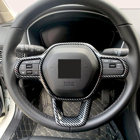 for Honda Accord Hybrid 2023 Steering Wheel Cover Interior Trim, ABS Carbon Fiber...