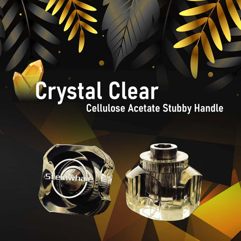 2in1 Short Stubby Mini Screwdriver for tight spots, Cellulose Acetate Fiber Made Handle, Double-headed High Hardness S2 Steel Bits, Exquisite EDC...