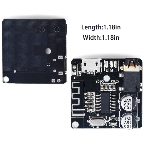 (3PCS) Bluetooth Decoder Board Car Speaker Audio Amplifier Board Modified Stereo Receiver Module15Meter DIY Modification Accessories(Black)...