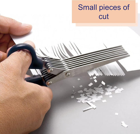 Sunstar Stationery S3711455 7-Blade Shredder Scissors, 7.9 inches (200 mm), Black...