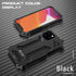 Kowauri Metal Case for iPhone 12 Pro Max,Gundam Aluminum Metal Shock Proof Frame Bumper Double Color Oxidation Aluminum Metal Case Cover for iPhon...