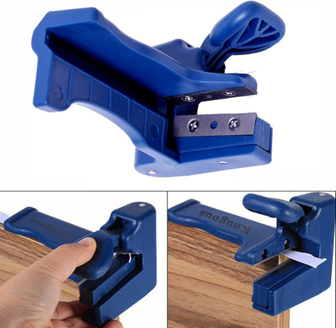 Woodworking Edge Trimmer, High Carbon Steel Blades Edge Banding Machine Trimming Device Woodworker Manual End Cutter For Wood, Plastic, PVC, Plywo...