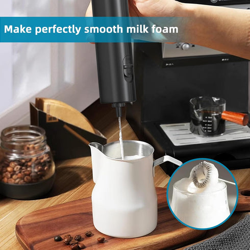 Milk Frother Handheld Electric Whisk Coffee Frother Mixer Foam Maker Blender for Cream, Latte, Cappuccino...