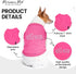 Parisian Pet Dog T-Shirt with Embroidered ' Diva ' - Breathable Pink Dog Clothes - Sleeveless Pet Vest - Machine Washable Pink Dog Shirt for Large...