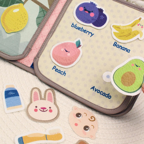 Baby Books Bath Toys Pastable Cognitive Touch and Feel Cloth Soft Crinkle Books Early Education Toys, Kids Infant Toddlers Christmas Birthday Gift...