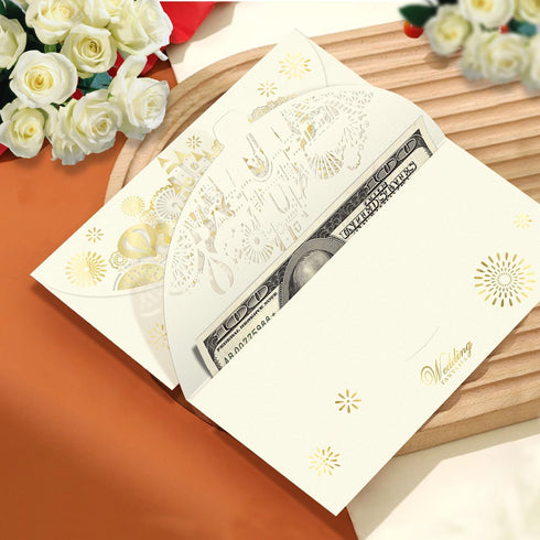 12-Pack Chinese Red Envelopes for Wedding Money Gift,Elegant Money Envelopes for Cash Saving Cash Gifts with Laser Cut &Gold Foil for Betrothal Pa...