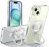 Clear for iPhone 15 Case Ring Holder Compatible with MagSafe Invisible Kickstand Shockproof Military Grade Drop Protection Matte Transparent Cover...