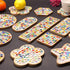 200 Pcs Mosaic Tiles for Crafts Iridescent Crystal Mosaic Glass Tile Focal20 Square Mosaic Tiles Pieces Kits for Adults DIY Picture Frames Handmad...
