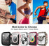 10 Pack Hard Case for Apple Watch Series 8 Series 7 41mm with Built-in Tempered Glass Screen Protector,JZK Thin HD Hard PC Bumper Full Coverage Bu...