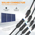 Solar Panel Connector 4 to 1 Solar Panel Splitter 4 Way 1000V Solar Panel Parallel Connectors Solar Adapter Cable Plug Pair for Solar System Solar...