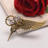 GRACEART Steampunk Plague Bird Wings Gears Brooch...
