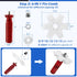 Fin Straightening Tool, Air Conditioner Cleaning Kit Including 1 Air Conditioner Fin Comb Straightener and 1 Condenser Coil Whisk Brush...