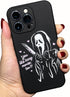 Cool Ghost Face Case for iPhone 15 Pro 6.1 inch, Scream Horror Movie Anime Printed, Fashion Cute Skull Skeleton Design for Women Men Boys Girls So...