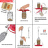 1 PCS | Birds Feeder for Outside Hanging | Wild Birds Feeders Suitable for Mason Jar (2.75 in Diameter-8/16/24/32oz) | Birds Feeders as Garden Gif...
