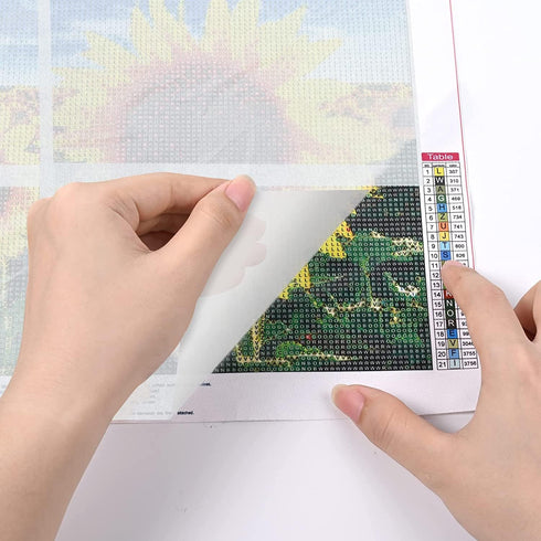 ALKRITA 100 Pieces Diamond Painting Release Paper 15 x 10cm Non-Stick Silicone Release Paper Double-Sided 5D Diamond Painting Accessories Cover Re...