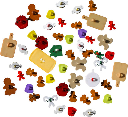 Buttons Galore Gingerbread Super Value Pack Craft Buttons, Brown 50 Pack...