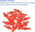 60 Pack Irrigation Drip Emitters - Garden Lawn Micro Spray Misting Nozzle Apply to Watering System (21x12mm Red)...