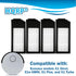 HQRP 4-Pack Robot Vacuum Cleaner Filter Replacement For Ecovacs Deebot X1 Omni / X1e OMNI / X1 Plus / X1 Turbo...