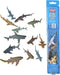 Wild Republic Shark Toys, Nature Tube, Aquatic Animal, Shark Party Supplies, Ocean Toys, Kid Gifts, Educational Toys, 12- Pieces 1.5" to 3"...