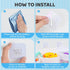 Bathroom Bath Toy Storage for Bathtub, Baby Bath Tub Toys Holder, Kids Mesh Shower Toy Organizer Basket...