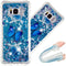 S8 Plus Case, Cute Painted Glitter Liquid Sparkle Floating Bling Quicksand Shockproof Protective Bumper Silicone Case Cover for Samsung Galaxy S8+...
