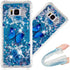 S8 Plus Case, Cute Painted Glitter Liquid Sparkle Floating Bling Quicksand Shockproof Protective Bumper Silicone Case Cover for Samsung Galaxy S8+...
